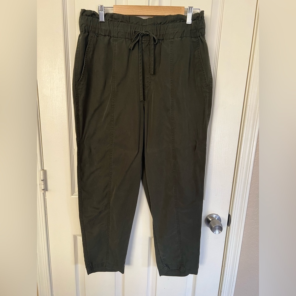a new day Paperbag Waist Olive Green Casual Pants